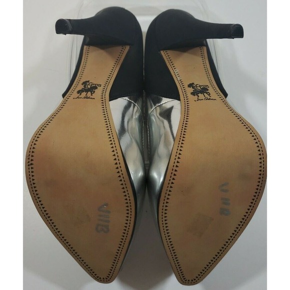 Circus by Sam Edelman~Woman Size 9~ Black/Silver Evening Platform Heel Shoes NEW - Picture 11 of 12